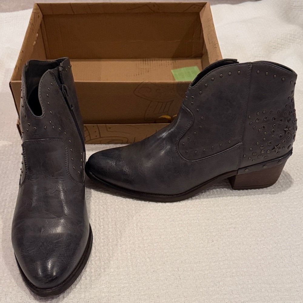 Grey Ankle Boots